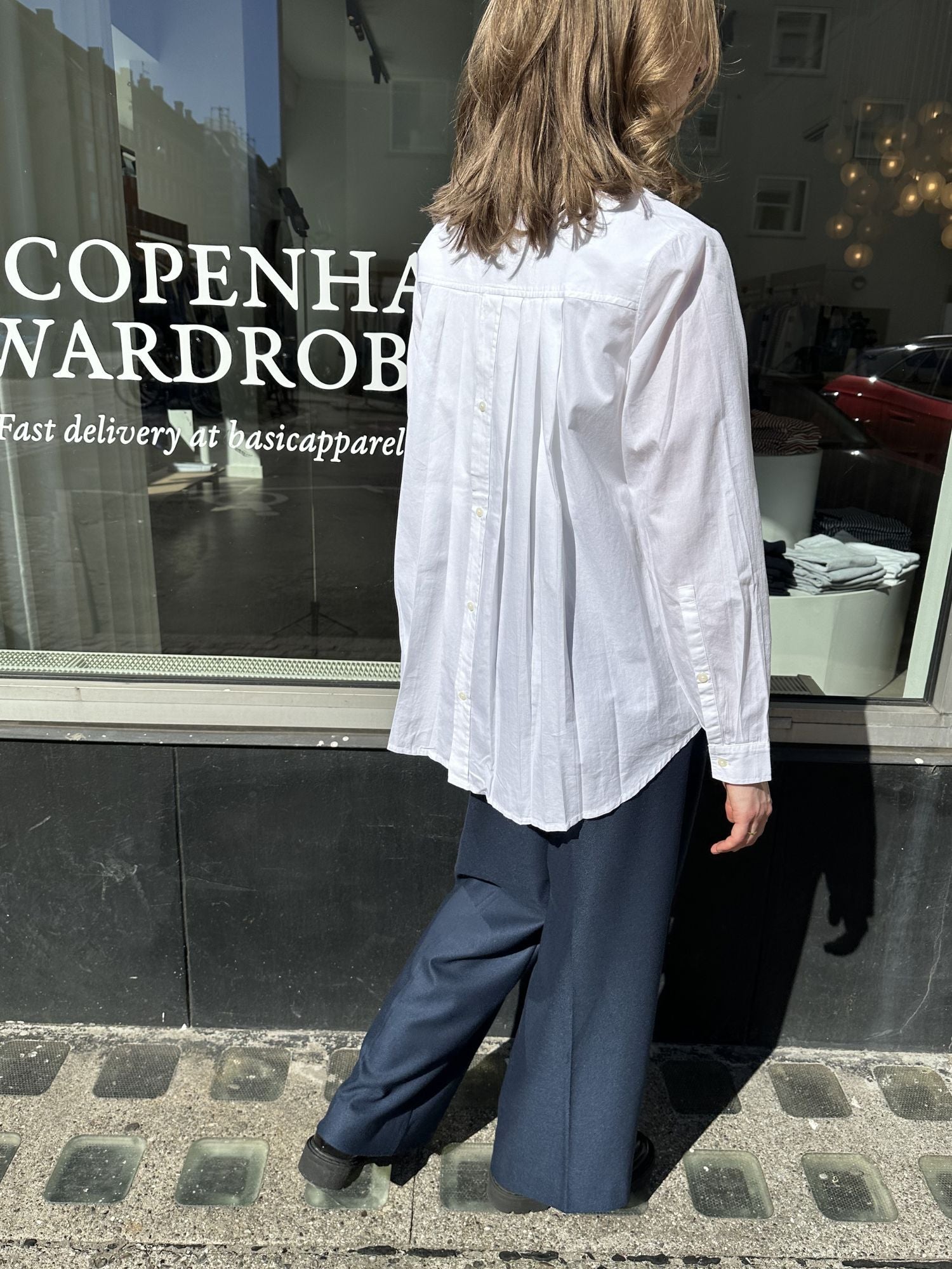 Basic Apparel Silje LS Shirt Shirts 423 Bright White